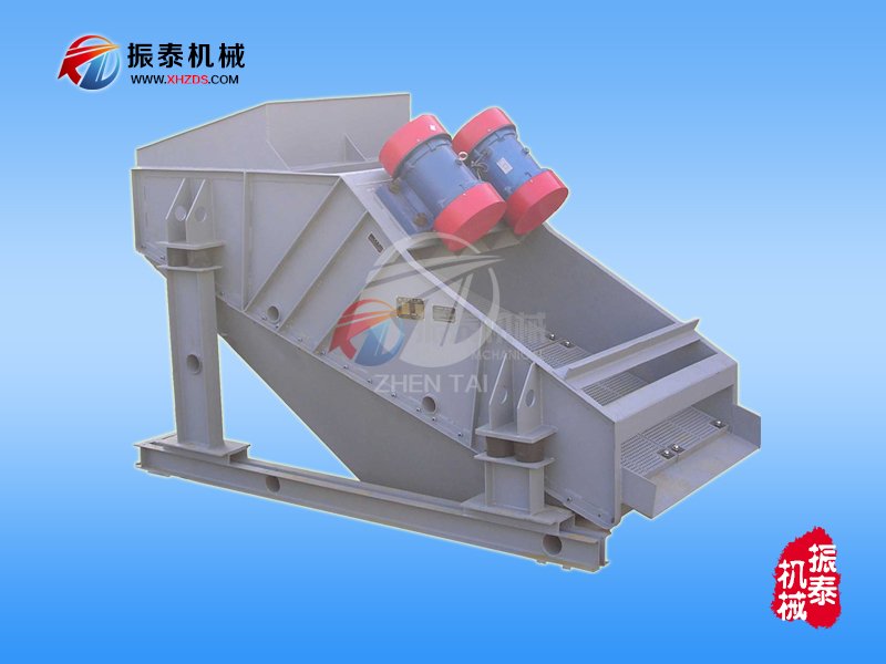 振動(dòng)電機安裝于頂部的直線(xiàn)振動(dòng)篩